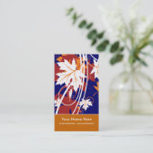 秋の離れメジの紅葉の名刺 名刺 (スタンド正面)