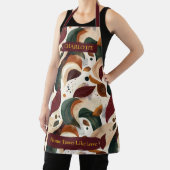 秋の離れ抽象芸術エプロン付き名前をカスタムする エプロン (インサイチュ)