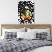 秋の離れ朝の キャンバスプリント (インサイチュ (寝室))