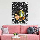 秋の離れ朝の キャンバスプリント (インサイチュ (リビング))