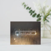 秋の雨のコメントカード ポストカード (スタンド正面)