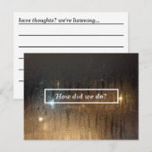 秋の雨のコメントカード ポストカード (正面/裏面)