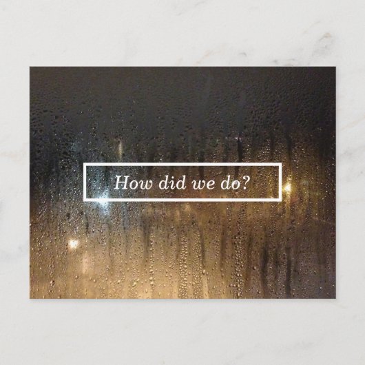 秋の雨のコメントカード ポストカード (正面)