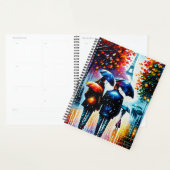 秋の雨エッフェルタワーパリフランス プランナー手帳 (ディスプレー)