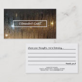 秋の雨コメント 名刺 (正面/裏面)