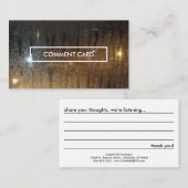 秋の雨コメント 名刺 (正面/裏面)