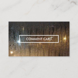 秋の雨コメント 名刺