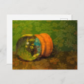 秋の雪の球体 ポストカード (正面/裏面)