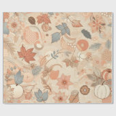 秋の雰囲気の包み紙 ラッピングペーパー (フラット)