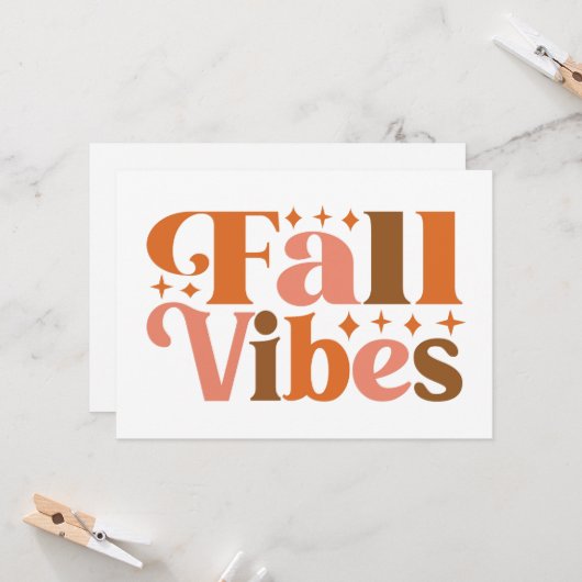 秋の雰囲気 カード (正面/裏面インサイチュ)