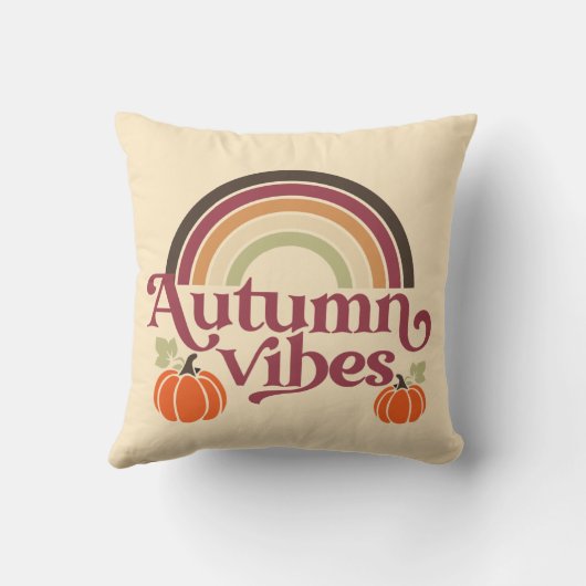 秋の雰囲気 クッション (裏面)