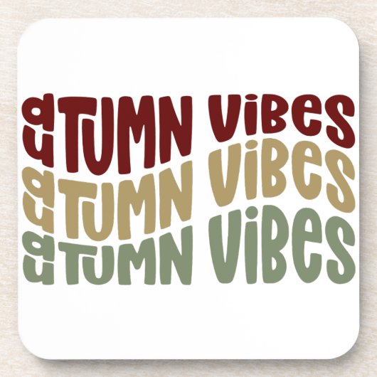 秋の雰囲気 コースター (正面)