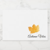 秋の雰囲気 フードラベル (シングルラベル)