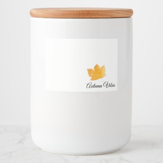 秋の雰囲気 フードラベル (正面)