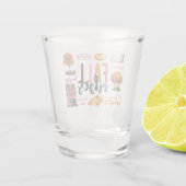 秋の雰囲気 秋の定番 ラスティック・ウォータカラー ショットグラス (裏面)