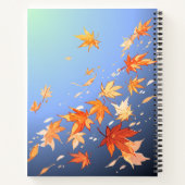 秋の雲&ツリー秋ノート – Cozy Season ノートブック (裏面)