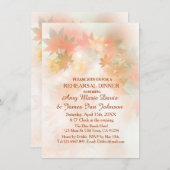 秋の霧のリハーサルのディナー招待状 招待状 (正面/裏面)