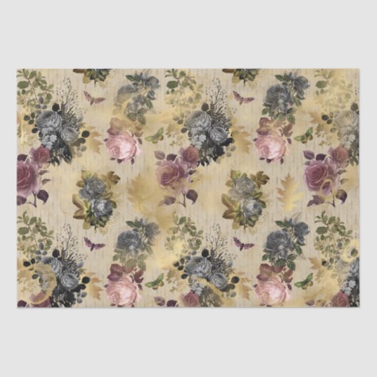 秋の霧の蝶 薄葉紙 (正面)