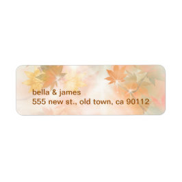 秋の霧差出人住所ラベル ラベル