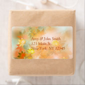 秋の霧差出人住所ラベルautm3 ラベル (インサイチュ)