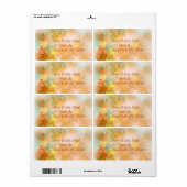 秋の霧差出人住所ラベルautm3 ラベル (フルシート)