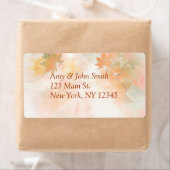 秋の霧差出人住所ラベルautm3 ラベル (インサイチュ)