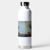 秋の静かな生活カボチャ、花 ウォーターボトル (左面)