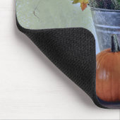 秋の静かな生活カボチャ、花 マウスパッド (コーナー)