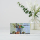 秋の静かな生活カボチャ、花 名刺 (スタンド正面)