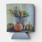 秋の静かな生活カボチャ、花 缶クーラー (裏面)