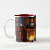 秋の静けさのマグカップ ツートーンマグカップ (左)