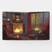 秋の静けさの旗 横断幕 (横)