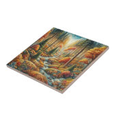 秋の静けさ：自然の避難所「セラミックタイル」 タイル (側面)