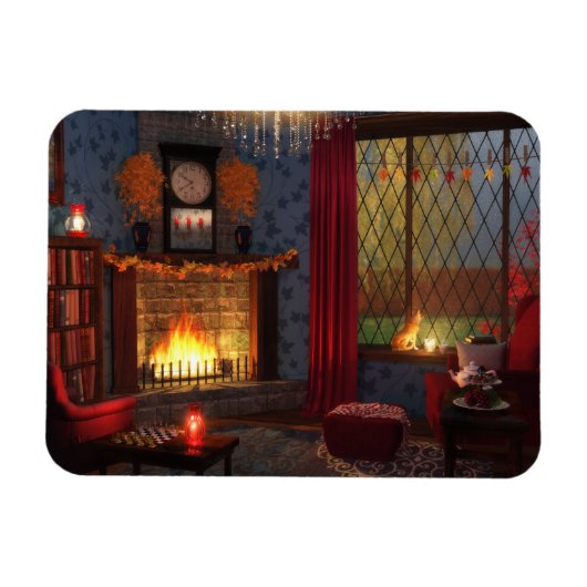 秋の静けフレキシブルマグネット マグネット (横)