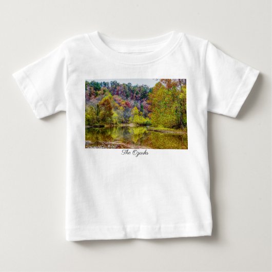 秋の静けベビーTシャツ ベビーTシャツ (正面)