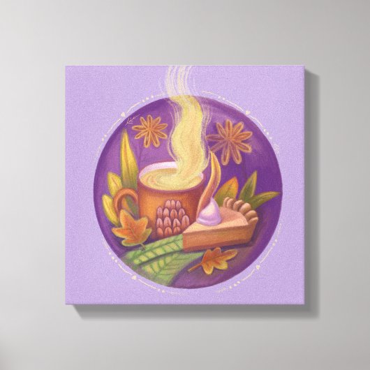 秋の静止ライフキャンバス印刷 キャンバスプリント (正面)