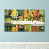 秋の静穏 キャンバスプリント (インサイチュ (ウッドフロア))