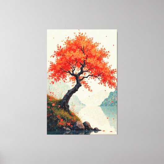 秋の静穏 キャンバスプリント (正面)