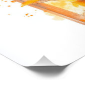 秋の風に舞う夢の猫と窓 ポスター (コーナー)