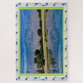 秋の風光明媚なゴルフコース&ボールジグソーパズル ジグソーパズル (縦)