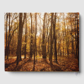 秋の風光明媚な森林記念碑 ゲストブック (裏面)