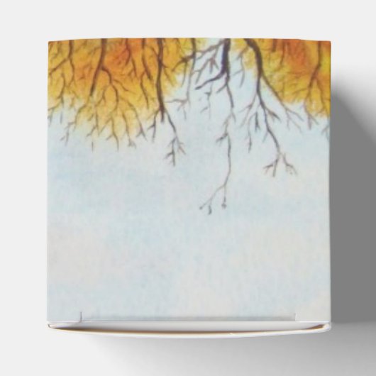 秋の風光明媚な風景の冬の木 フェイバーボックス (上部)