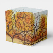 秋の風光明媚な風景の冬の木 フェイバーボックス (裏面サイド)