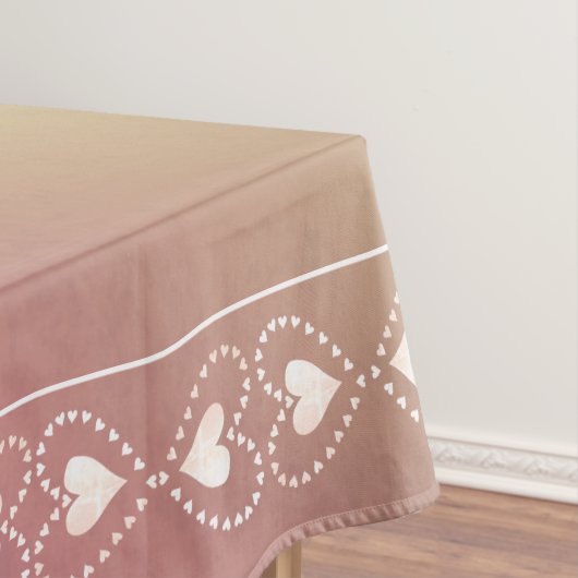 秋の風化石とケルト十字付き/ハート テーブルクロス (インサイチュ)