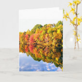 秋の風情 カード (黄色い花)