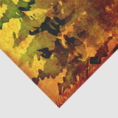 秋の風景と大きなアントラーバックデコップページ 薄葉紙 (詳細)