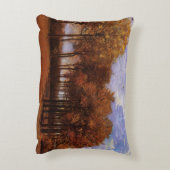 秋の風景バイビンセントファンゴッホ アクセントクッション (裏面(縦))