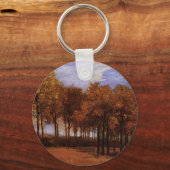 秋の風景バイビンセントファンゴッホ キーホルダー (正面)