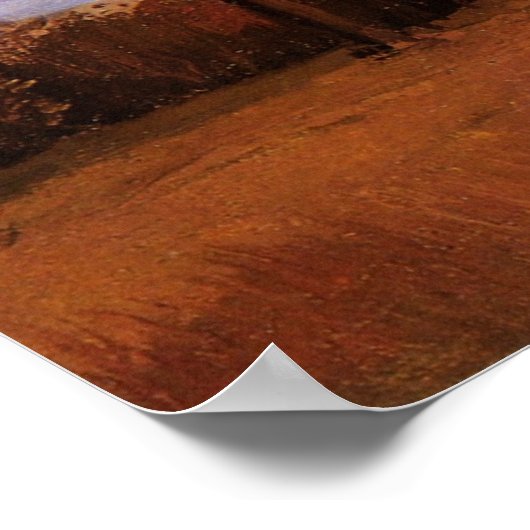 秋の風景バイビンセントファンゴッホ ポスター (角)