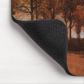 秋の風景バイビンセントファンゴッホ マウスパッド (コーナー)